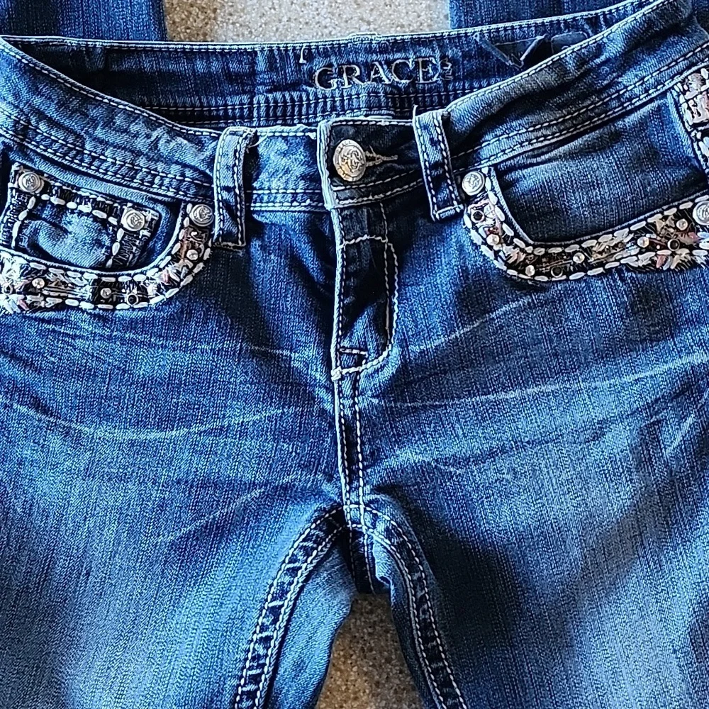 Grace In LA Skinny Ankle Jeans, Size  27 - Picture 4 of 14